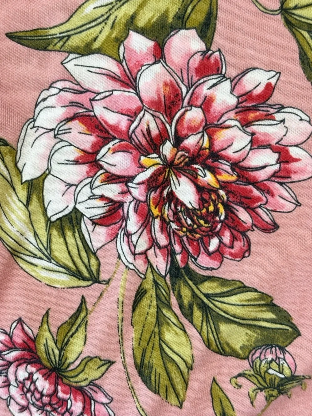 Chris & Carol Pastel Pink Floral Layering Cardigan Kimono